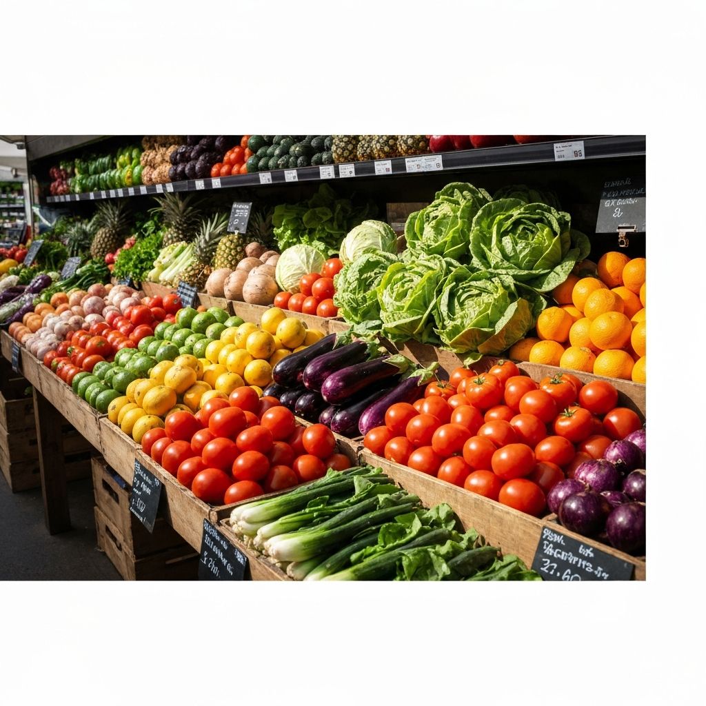 Wybór świeżych produktów